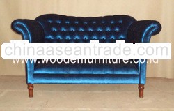 Tufted Living Room Sofa Antique Reproduction Chair Mahogany Painted Sofa French Style Sofa Classic E