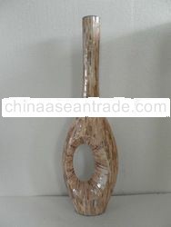 Mother of pearl lacquer vase