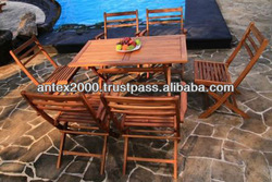 Barbara Set Folding Furniture made of teak wood