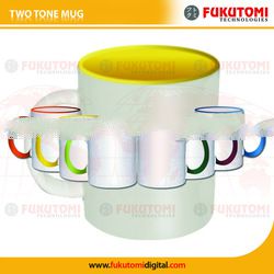 Singapur 11oz Tazas de Sublimacion Rim Handle-Yellow
