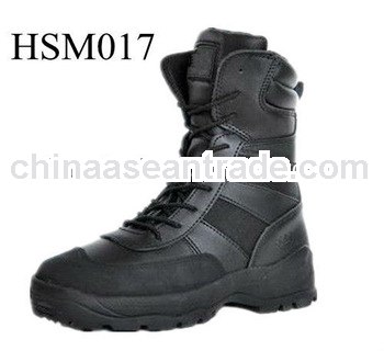 action leather+900 D nylon upper anti-smashing airsoft tactical boots for army