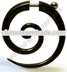 Organic Flesh Tunnel, Plug, Expander from Horn, Bone, Wood, Resin