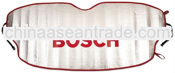 advertising PE BUBBLE car front sun shade with silk screen printing