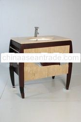 Vanity set with mahogany cabinet