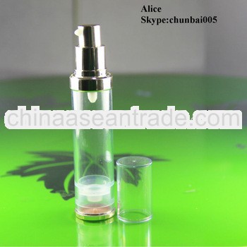 airless bottle 50ml with pump