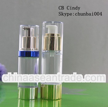 airless plastic bottle for high ened essential oil