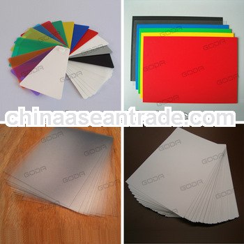 all kinds of colorful rigid matt PVC sheets for offset printing