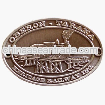 alloy engraved metal badges