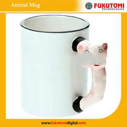 Sublimation animal mugs,sublimation 11oz animal mugs,heat transfer animal mugs,sublimation mug.