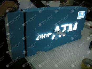 aluminum box with acrylic LED lightbox