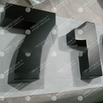 aluminum painted letter