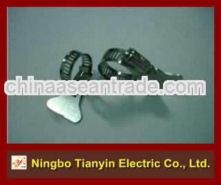 american style worm gear perforated band hose clamp with handle