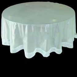PVC 70" x 70" Round Table Cloths