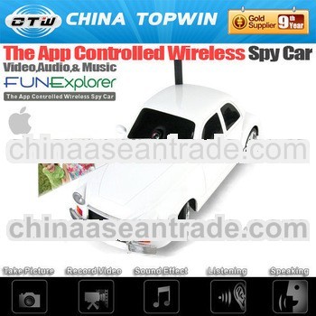 android spy video WiFi controlled Spy Car with Speaker Music Night Vison and Live Vedio CTW-020