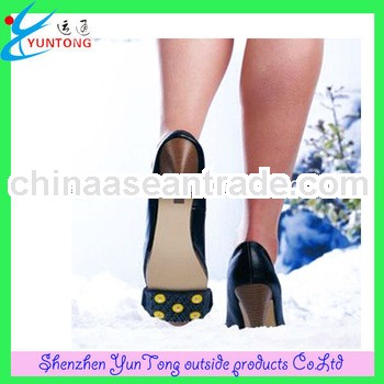 anti-skid high heel rubber shoe cover for ice and snow walker