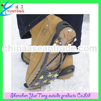 anti-slip rubber cleats rubber spikes for ice snow walker