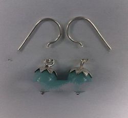 EHFMN17 - SS French Ear Hook with Amazonite