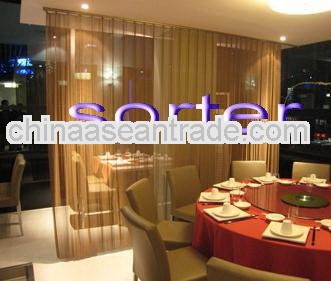 architectural red sequin curtain drapery