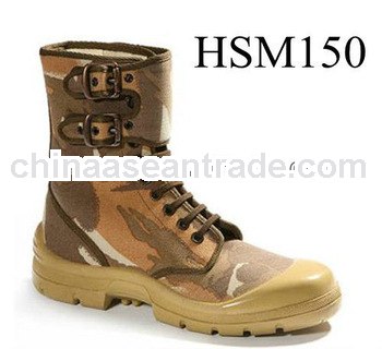 army,military side buckles stylish Europe camouflage canvas boots