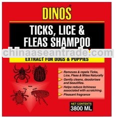 DINOS TICKS, LICE & FLEAS SHAMPOO