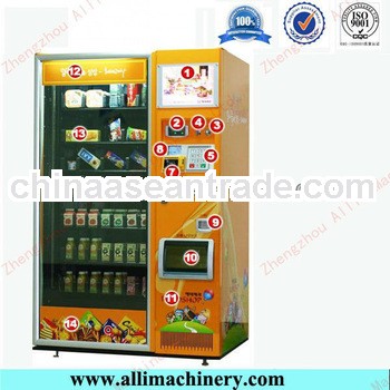automatic vending machine for snack and drink