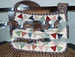 Patchwork bag mocca