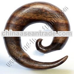 Organic Flesh Tunnel, Plug, Expander from Horn, Bone, Wood, Resin