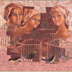 painting-Pemandu Lomba Burung