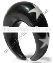 Organic Flesh Tunnel, Plug, Expander from Horn, Bone, Wood, Resin