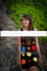 New design fashion beach dress, Bali Wonderful Lovely Colorful Polkadot Dress