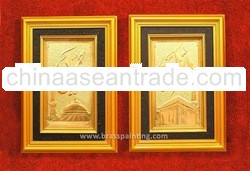 Islamic Craft: Allah and Muhammad Wall Decor (square) painting
