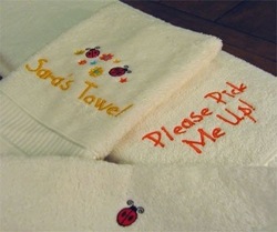 Personalized Little Girl Towel Set