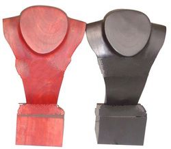 Wooden necklace display