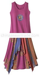 Skirt Set Fuchsia Batik