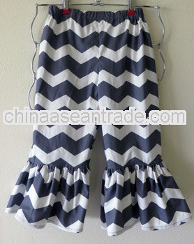 baby girls fashion chevron leggings ruffle pants bloomer trousers