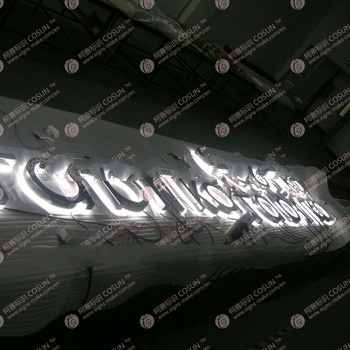 back lit led sign