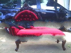 Jepara Furniture - Wood Carved Chaise Lounge Sofa