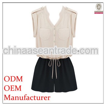 beautiful princess style lovely jumpsuit shorts for young ladies
