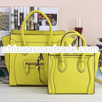 beauty product bags manufacturer spanish leather handbags popular designer tote bag 3 sizes EMG2527