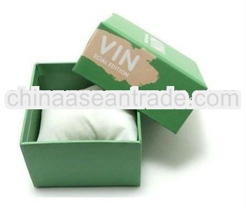 best selling high quality green paper box with lid
