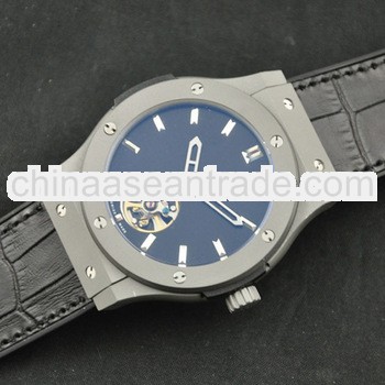 best sports leather strap stainless steel watch