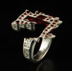 Garnet 925 Sterling Silver Jewelry Ring
