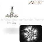 PD1517E 18k gold energized diamond pendant