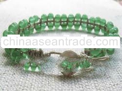 natural jade bracelet,braided bracelet,flat knit bracelet