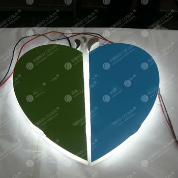 big size logo with backlit