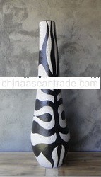 vase deco textured painting 100 cm