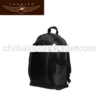 black color high quality polyester hiking laptop backpack
