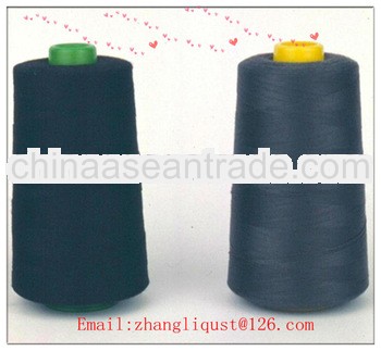 black spun polyester yarn ,virgin yarn, high twist