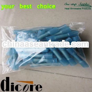 blue crimp heat shrink wire butt joint sleeve duraseal
