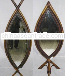 mirror rattan frame